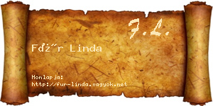 Für Linda névjegykártya